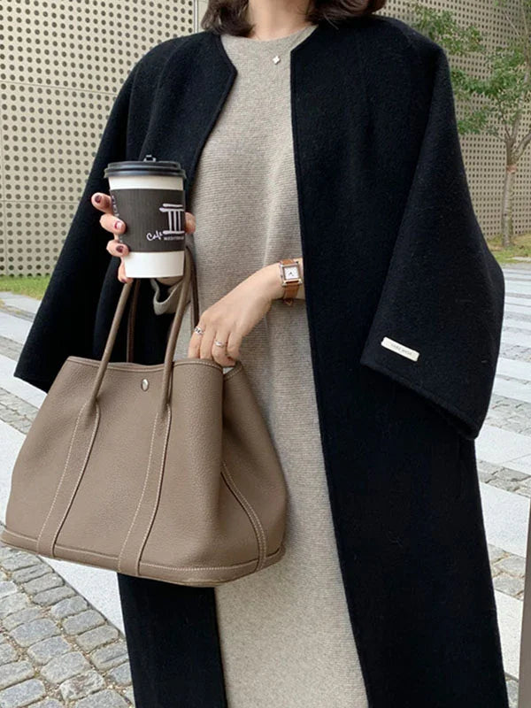 Dames Trenchcoat Lange Pasvorm Warm voor Dagelijks Leven