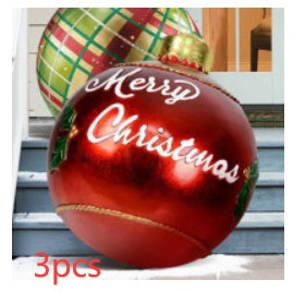 Grote Opblaasbare Kerstbal voor Buiten, 60 cm, Meerkleurig