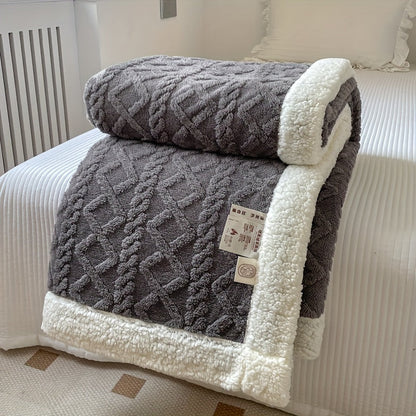 ZachtNest Omkeerbare Fleece Deken – Warme Plaid voor Alle Seizoenen