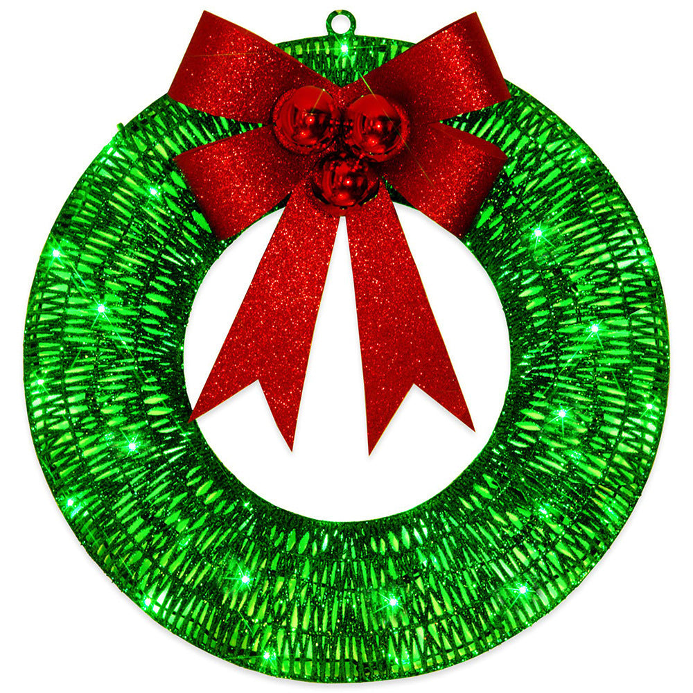 GoudenGloed Verlichte Kerstkrans 50 cm met 140 LED-lampjes