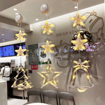Kerst Raamverlichting met Zuignap – 10 LED Warm Wit