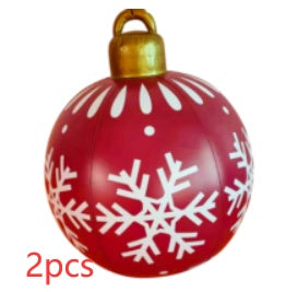 Grote Opblaasbare Kerstbal voor Buiten, 60 cm, Meerkleurig