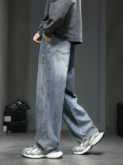 Heren Baggy Jeans – Losse Streetwear Pasvorm met Trekkoord