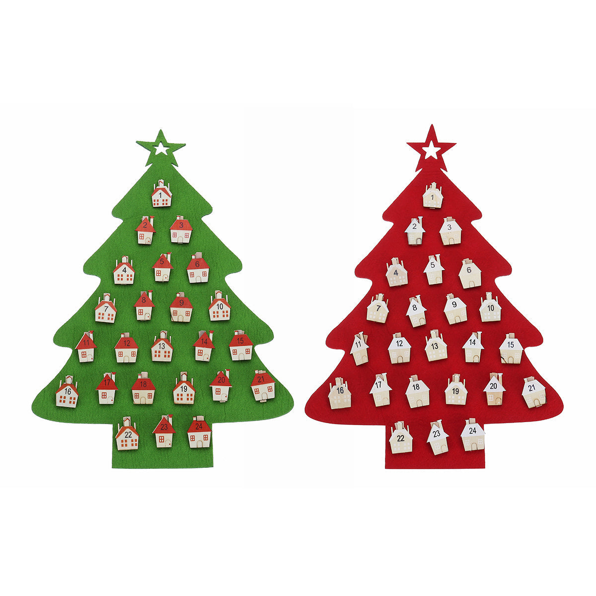 Kerstboom Aftelkalender – Groene Kerstkalender met 24 Clips