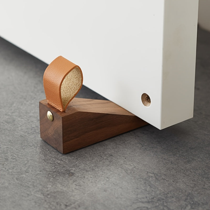 NordGrip - Deurstopper van massief hout – Minimalistisch Scandinavisch antislip wig