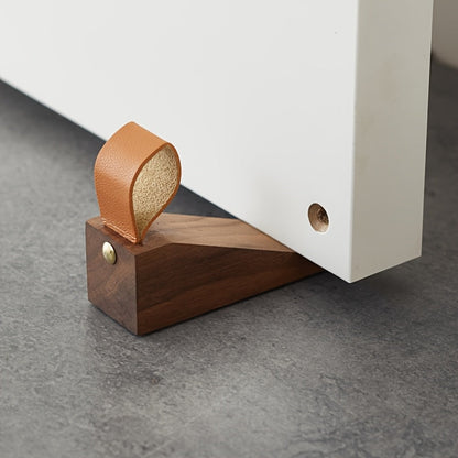 NordGrip - Deurstopper van massief hout – Minimalistisch Scandinavisch antislip wig