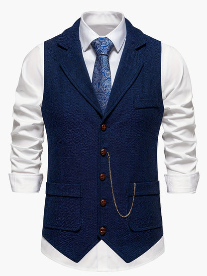 Herenvest – Klassiek Elegant Vest met Moderne Pasvorm voor Feest en Kantoor