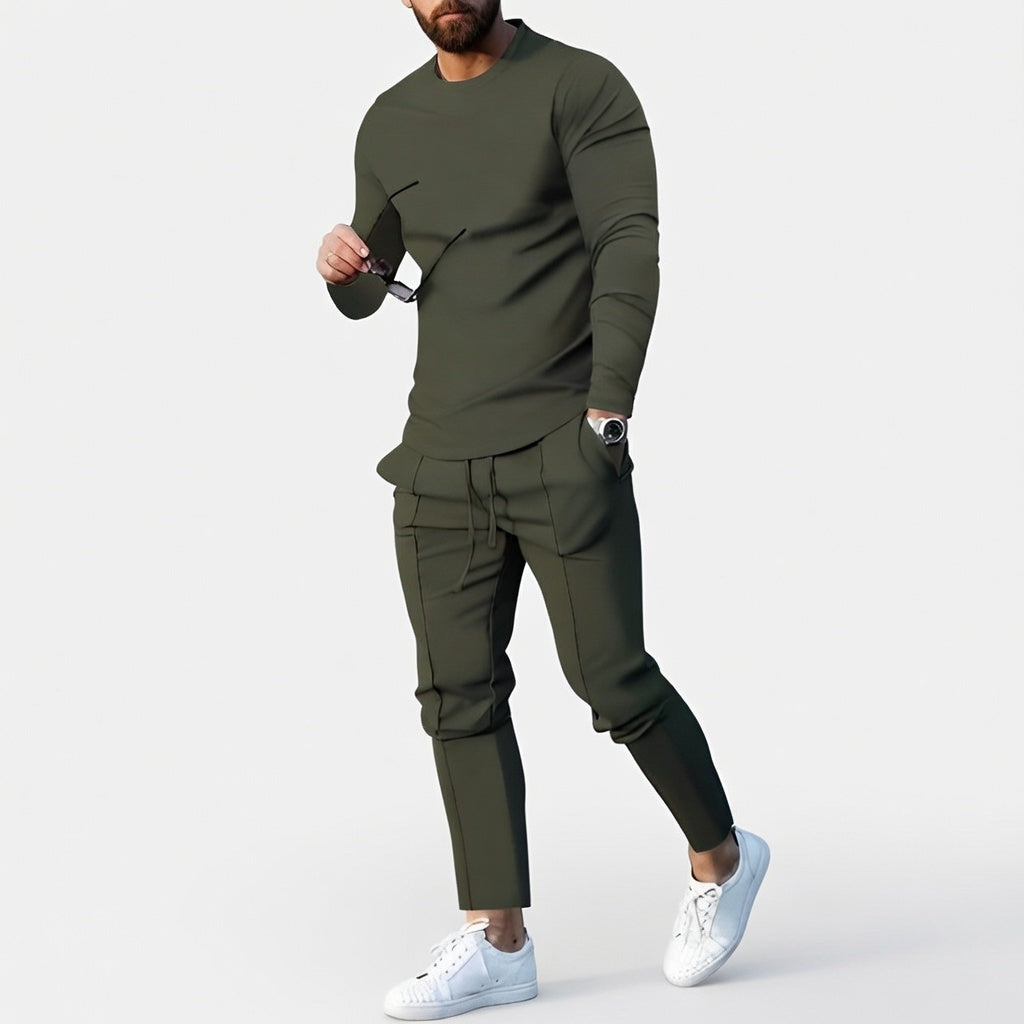 Norvian Heren Comfort Set met Elastische Taille en Relaxte Pasvorm