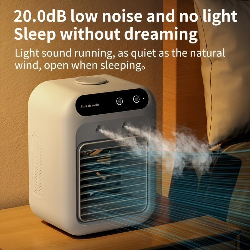 CoolBreeze Mini Luchtkoeler USB Vernevelaar Compact Bureau Ventilator