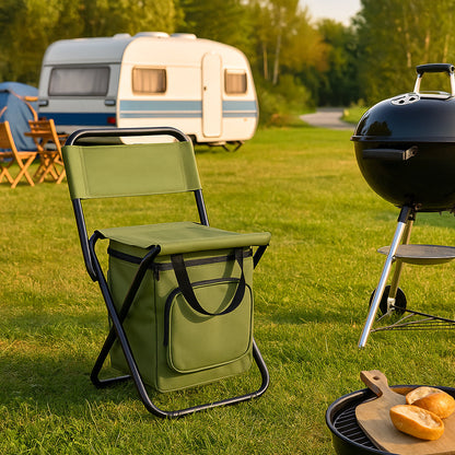 ChillZit Outdoor 3-in-1 Campingstoel met Koeltas en Rugleuning