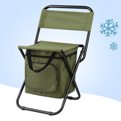 ChillZit Outdoor 3-in-1 Campingstoel met Koeltas en Rugleuning