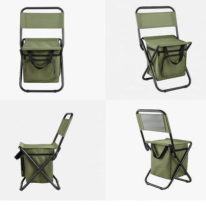ChillZit Outdoor 3-in-1 Campingstoel met Koeltas en Rugleuning