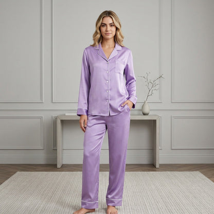 Siena Satijnen Pyjama Set Dames Luxe Nachtkleding Comfortabel