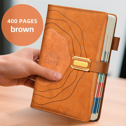 Plandora 2026 Dagplanner – Luxe Bureauagenda met 400 Pagina's