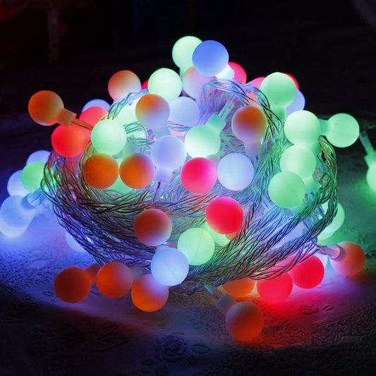 Bollenlicht – LED Lichtsnoer van 6 Meter met 50 Lampjes op Batterijen