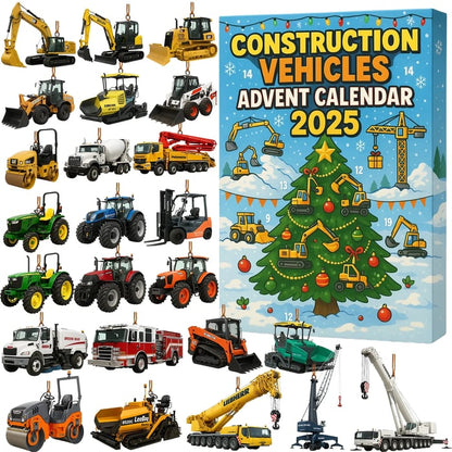Graafpret Adventskalender 2025 – 24 Mini Bouwvoertuigen voor Kinderen