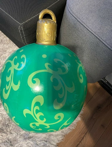 Grote Opblaasbare Kerstbal voor Buiten, 60 cm, Meerkleurig
