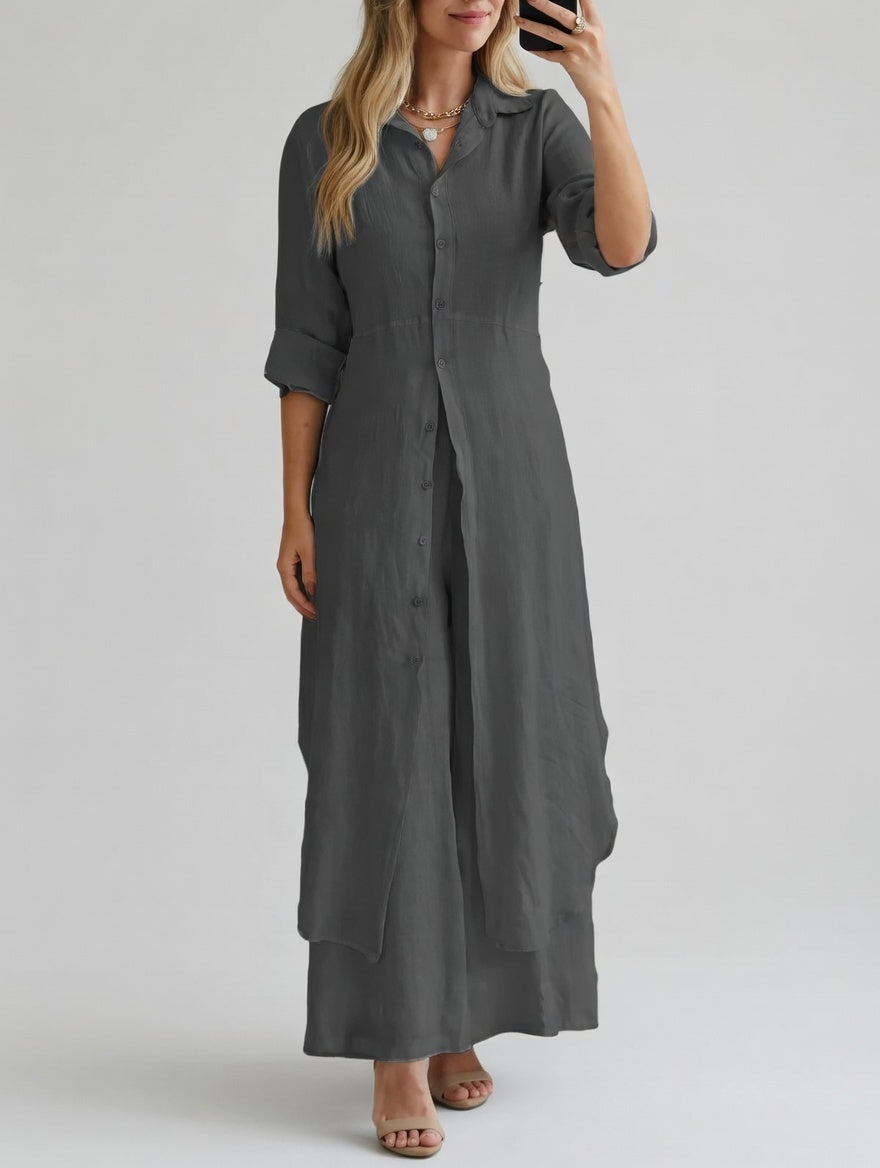 Elvara Luchtige Dames Zomerset met Top en Broek