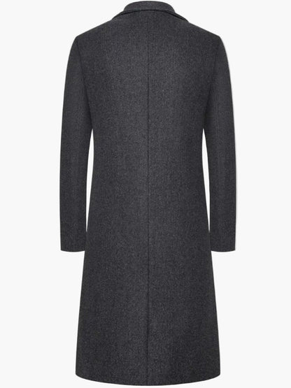 Heren Klassieke Lange Jas – Stijlvolle en Elegante Buitenkleding voor Dagelijks Gebruik en Feest
