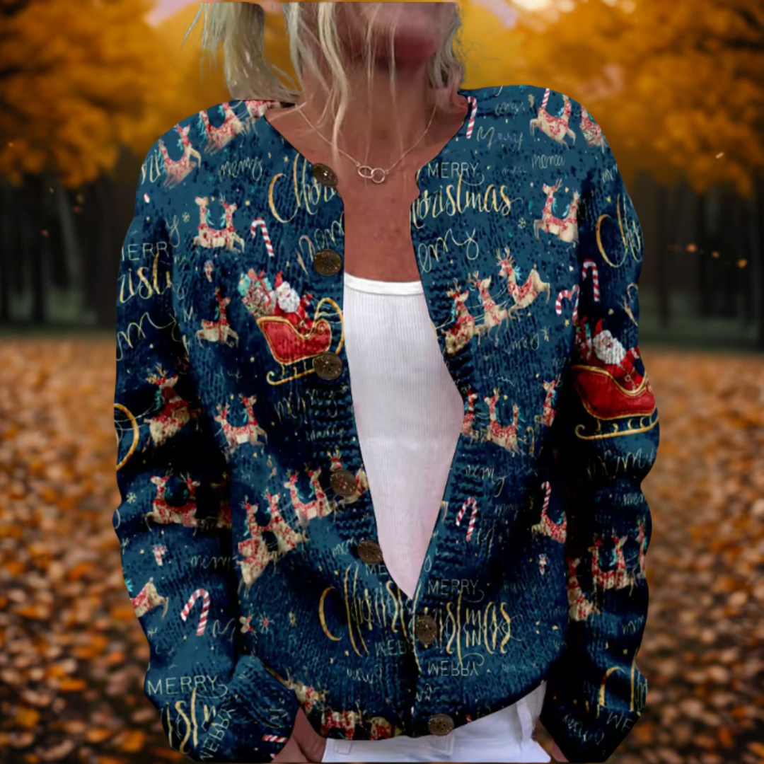 Dames Vest – Open Herfstvest met Ontspannen Pasvorm en Lange Mouwen