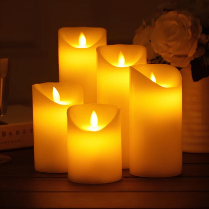LED Pilaarkaarsen Flikkerend Effect