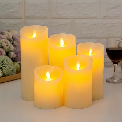 LED Pilaarkaarsen Flikkerend Effect