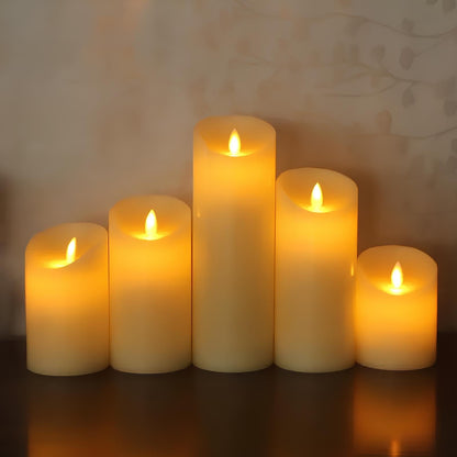 LED Pilaarkaarsen Flikkerend Effect