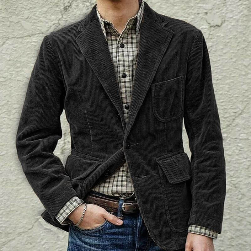 Klassiekheerschap – Casual Herenblazer met Tijdloze Uitstraling