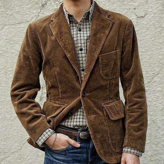 Klassiekheerschap – Casual Herenblazer met Tijdloze Uitstraling