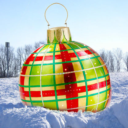 Grote Opblaasbare Kerstbal voor Buiten, 60 cm, Meerkleurig