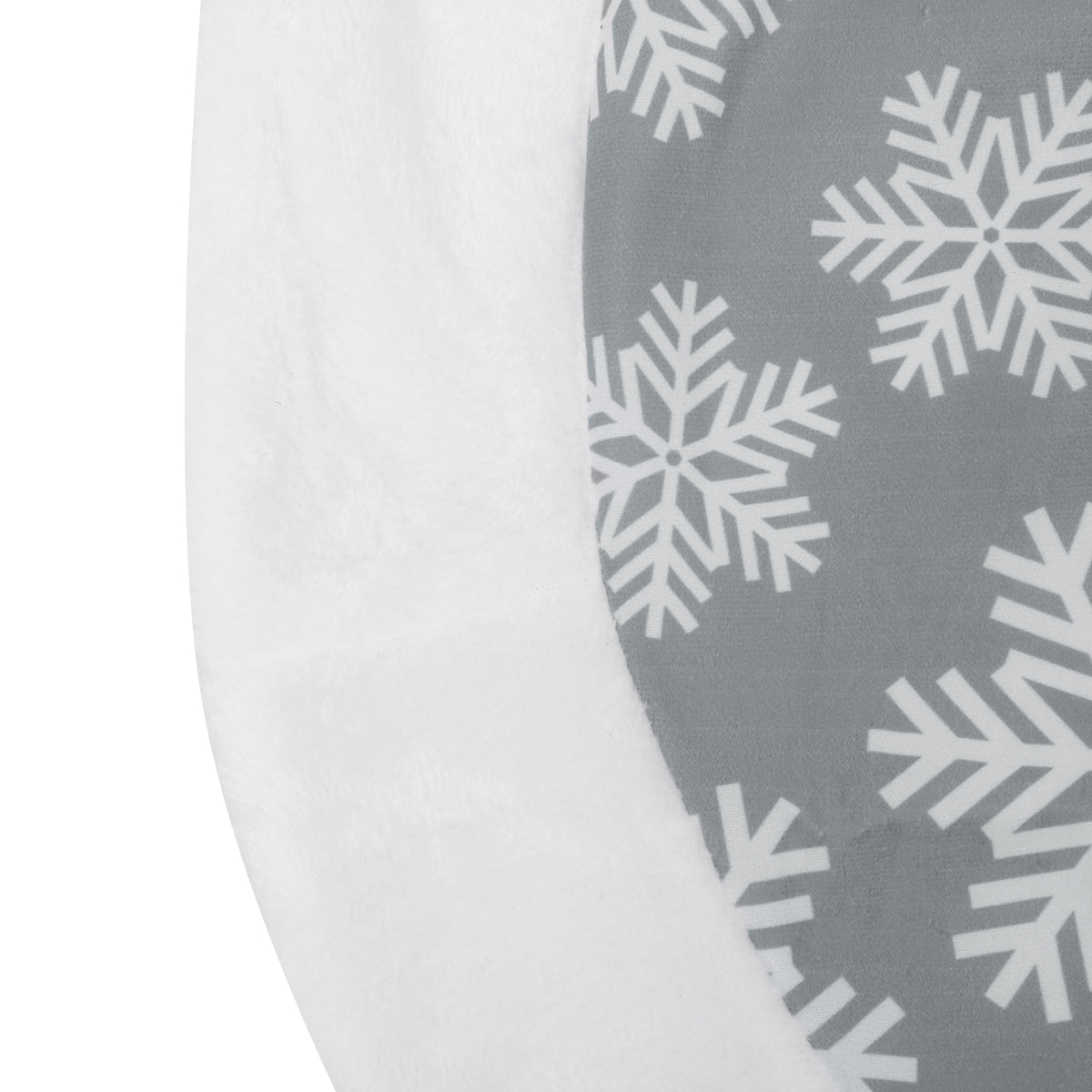 Sneeuwvlokrand – Kerstboomrok van 101 cm met Sneeuwvlokken