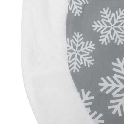 Sneeuwvlokrand – Kerstboomrok van 101 cm met Sneeuwvlokken