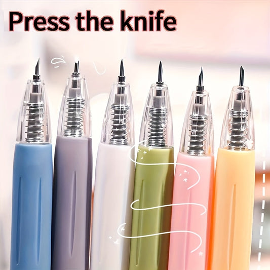 4-delige Snijpen Set – KnutselPro Intrekbare Hobbymessen