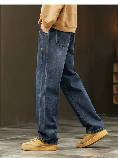 Heren Baggy Jeans – Losse Streetwear Pasvorm met Trekkoord