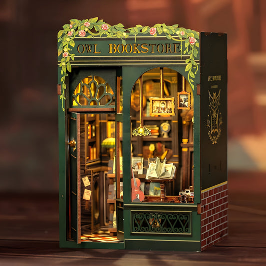 Miniatuur Uilenboekhandel Bouwpakket met Verlichting – 3D Puzzel