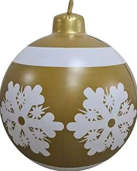 Grote Opblaasbare Kerstbal voor Buiten, 60 cm, Meerkleurig