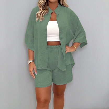 Zonique Elegante Dames Zomerset met Blouse en Shorts