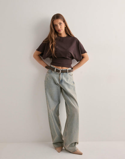 ZachtLijn Dames Top met Tailleaccent en Comfortabele Pasvorm