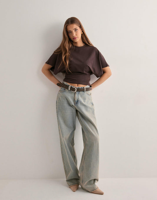 ZachtLijn Dames Top met Tailleaccent en Comfortabele Pasvorm