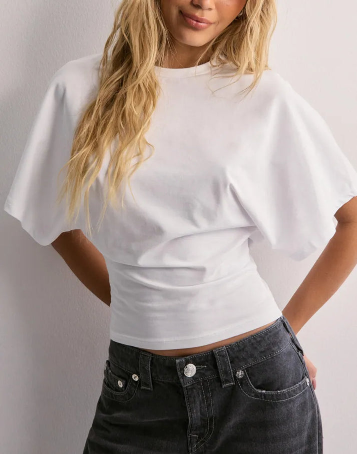 ZachtLijn Dames Top met Tailleaccent en Comfortabele Pasvorm