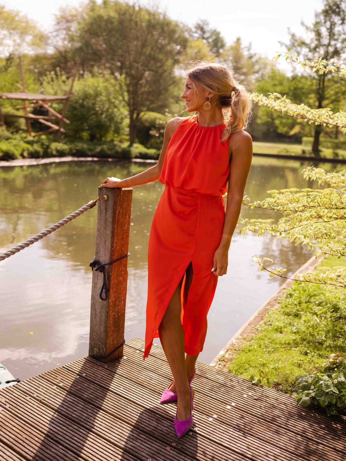 Zomerse Damesjurk met Luchtige Pasvorm en Elegante Look