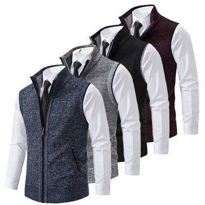 Herenvest Elegant Gebreid – Stijlvol Vest voor Mannen, Perfect voor Werk & Vrije Tijd