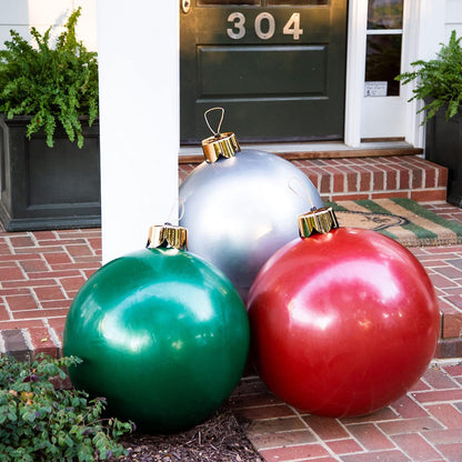 KerstBol Opblaasbare Kerstdecoratie met Bevestigingsset