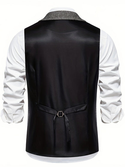 Herenvest – Klassiek Elegant Vest met Moderne Pasvorm voor Feest en Kantoor