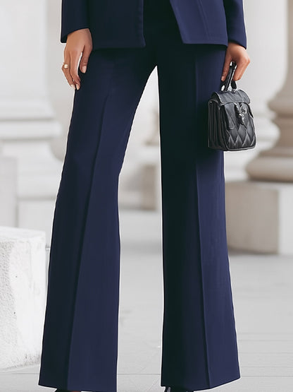 Elyra Chic Dames Pak Getailleerd Elegant Zakelijk Twee-delig Set