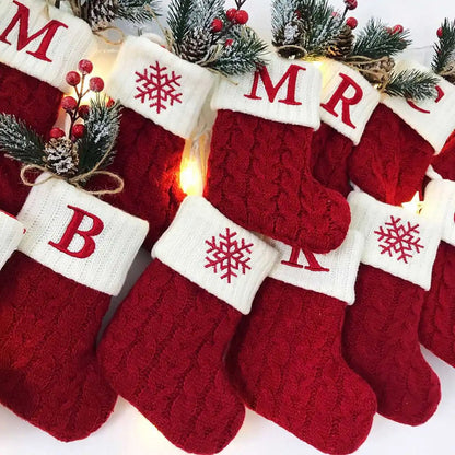 KerstPoot Kerstsokken met Letters – Feestelijke Boomhanger