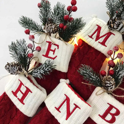 KerstPoot Kerstsokken met Letters – Feestelijke Boomhanger