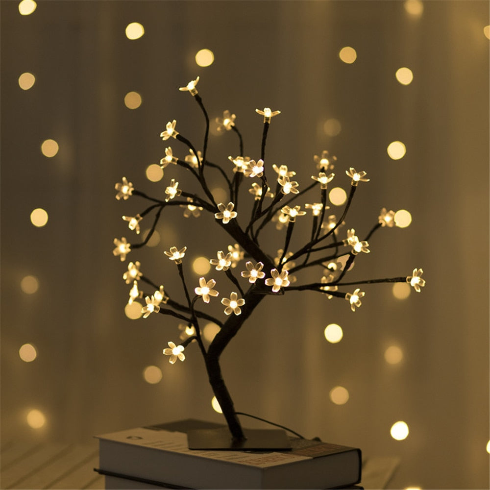 Lunavera – Verlichte Kersenbloesemboom met Warmwit LED-licht 45 cm