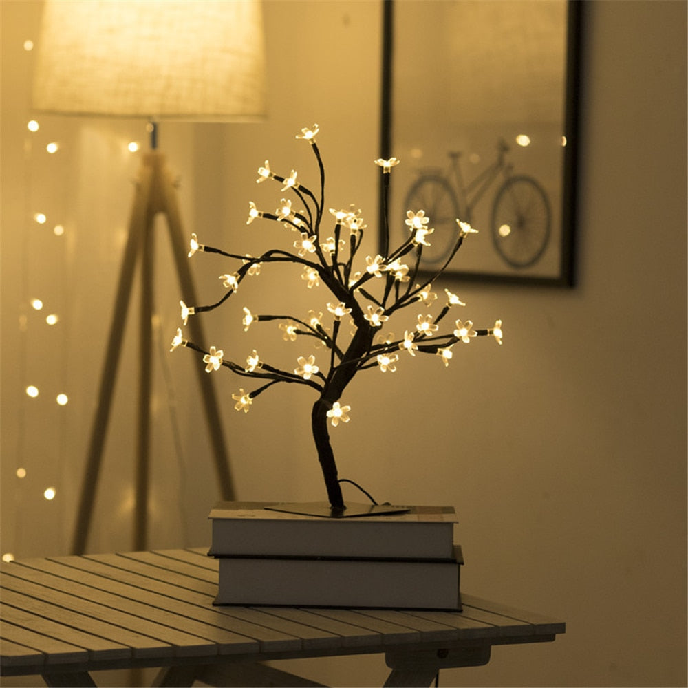 Lunavera – Verlichte Kersenbloesemboom met Warmwit LED-licht 45 cm