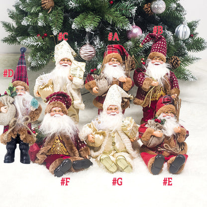 Kerstman Noël Decoratiepop – Staande en Zittende Kerstfiguur